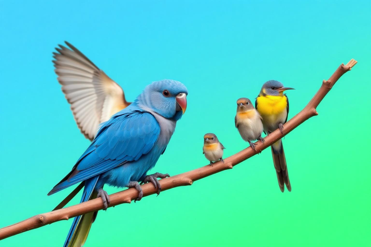 Vogels op een tak